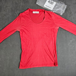 Allude Damen Seiden-Baumwoll Shirt – Koralle – Größe S | 430