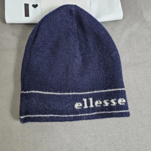 Vintage Ellesse Wollmütze – Dunkelblau – 100% Reine Schurwolle – Made in Italy | 305