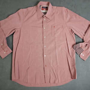 Lerros Herrenhemd – Rot-Weiß gestreift – Größe XL – Langarm | 108