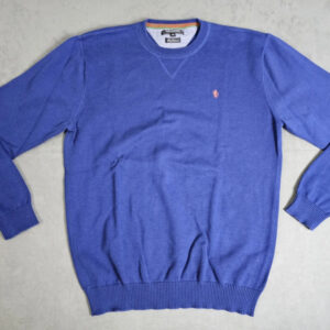 Jean Carriere Pullover – Herren – Blau – 100% Baumwolle – Größe XXL | 120