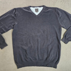 Kitaro Men Pullover – Dunkelgrau – V-Ausschnitt – Größe XL – Klassisch & Elegant | 252