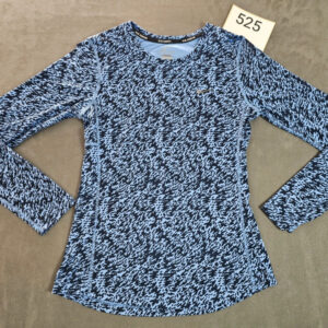 Nike Damen Langarmshirt – Dri-FIT Running – Blau/Schwarz – Größe S |525