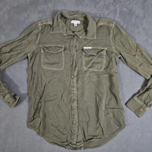 Calvin Klein Jeans Damen Bluse – Khaki – Größe XS – Weich & Lässig | 523