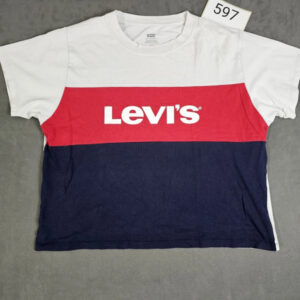 Levi’s Damen T-Shirt – Colorblock Rot/Weiß/Marineblau, Größe S | 597