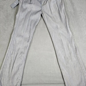 7 For All Mankind Damen Jeans Grau Gr. 30 – Made in Italy, Straight Cut, Strass Details | 555