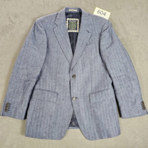 McNeal Herren Sakko – Grau-Blau Fischgrätenmuster – Größe ca. 50 | 604