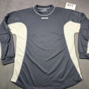 JAKO Torwarttrikot Langarm – Grau/Beige – Größe XXL – Mit Ellenbogenschutz | 611