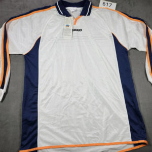 JAKO Langarm Trikot – Weiß/Marine/Orange – Größe XXL – Neu mit Etikett – Cool & Dry | 617