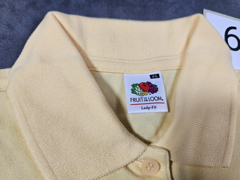 Fruit of the Loom Lady-Fit Poloshirt Light Gold – Größe XS | 634