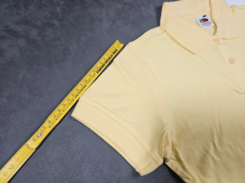 Fruit of the Loom Lady-Fit Poloshirt Light Gold – Größe XS | 634