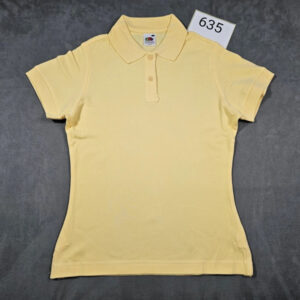 Fruit of the Loom Lady-Fit Poloshirt Light Gold – Größe S