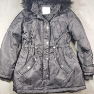 GIRLS United Winterjacke mit Kapuze – Größe 158–164 Schwarz | 509