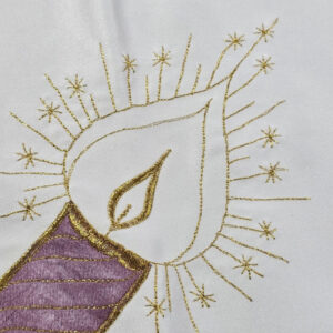 Sonka Weihnachtliche Tischdecke mit Stickerei – 85x85 cm |644