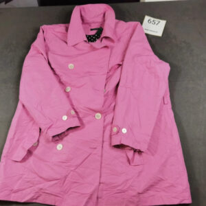 Lauren Ralph Lauren Damen Trenchcoat 3X – Pink – Gepunktetes Futter |657