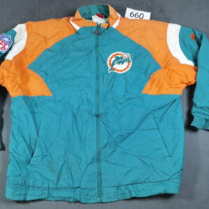 Vintage NFL Miami Dolphins Apex One Jacket – Offiziell lizenziert – Größe ca. L/XL | 660