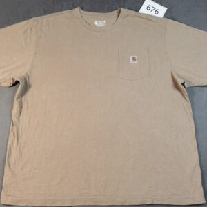Carhartt K87 – Workwear T-Shirt – 2XL – Loose Fit – Beige | 676
