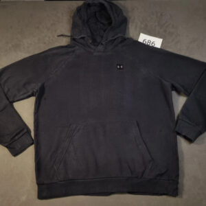 Under Armour Hoodie – Größe L – Schwarz – Logo Patch | 686