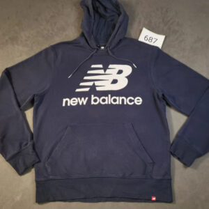 New Balance Hoodie – Größe M – Navy – Logo Frontprint | 687