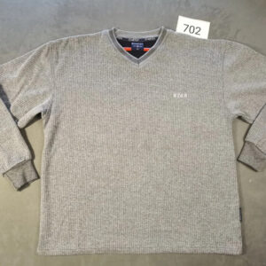 Starttex Herren Pullover – Größe XXL – Grau meliert – V-Ausschnitt – Warm & Weich | 702