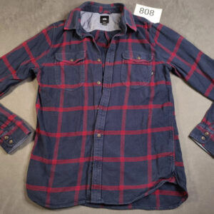 VANS Flanellhemd – Navy/Rot Kariert – Größe M (Tailored Fit) | 808