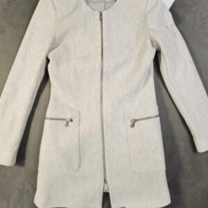 Zara Basic Damenmantel – Hellgrau – Größe S | 833