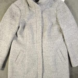 Outerwear Damen Bouclé-Mantel – Hellgrau – Größe 46 | 834