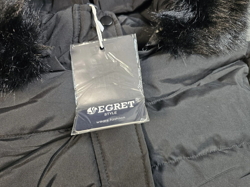 Egret Damen Winterjacke – Schwarz – Größe L | W11769