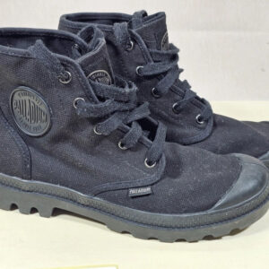 Palladium Damen Boots Schwarz – EU 40 – Canvas Schnürstiefel | 563