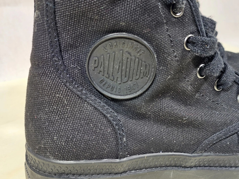 Palladium Damen Boots Schwarz – EU 40 – Canvas Schnürstiefel | 563