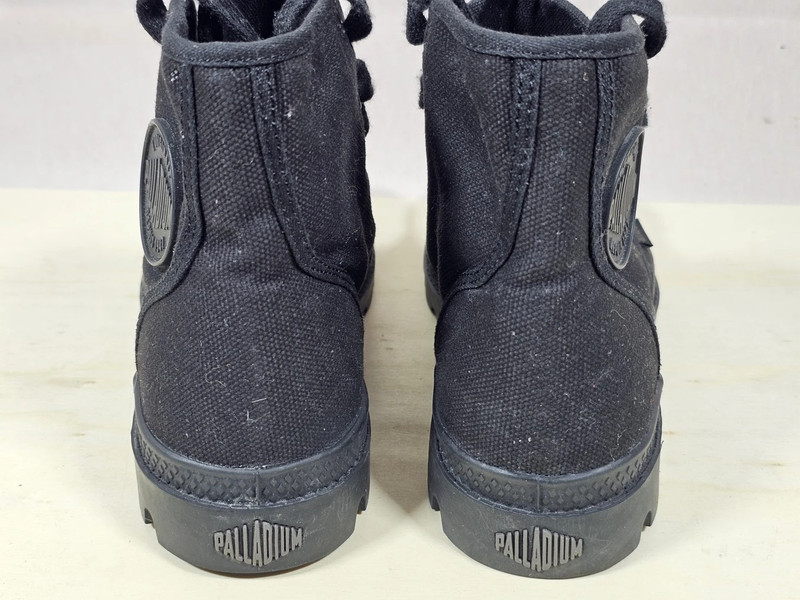 Palladium Damen Boots Schwarz – EU 40 – Canvas Schnürstiefel | 563