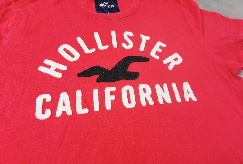 Hollister California T-Shirt Herren – Rot – Größe L | 739