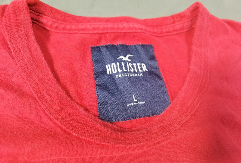 Hollister California T-Shirt Herren – Rot – Größe L | 739