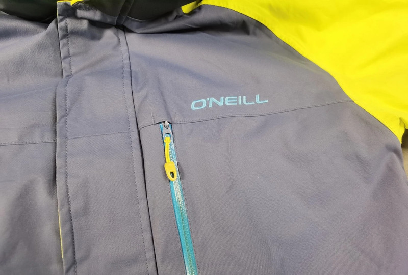 O’Neill Snowboard- & Skijacke Herren – Blau/Gelb – Größe L – Waterproof | 777