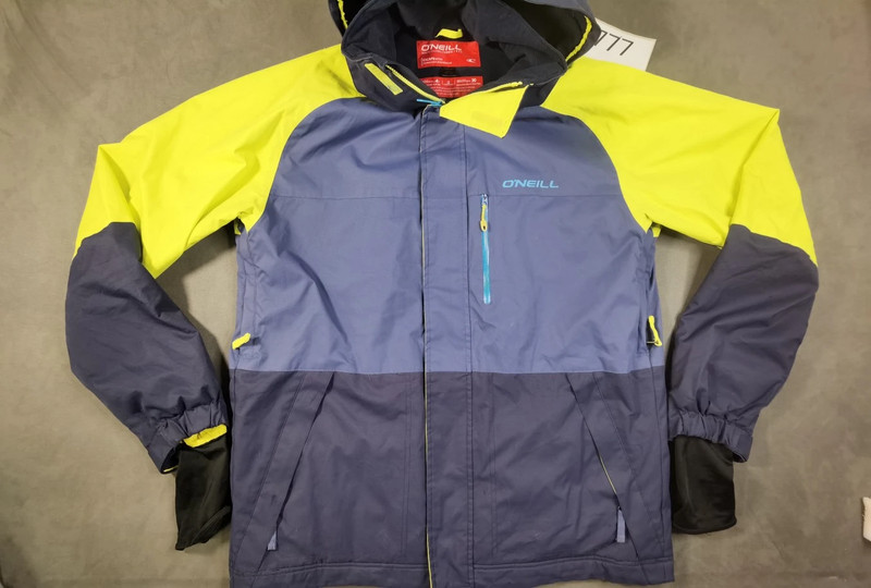 O’Neill Snowboard- & Skijacke Herren – Blau/Gelb – Größe L – Waterproof | 777