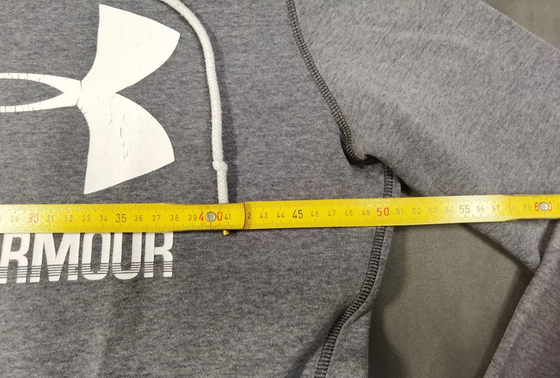 Under Armour Herren Hoodie Grau Kapuzenpullover Logo Größe M | 751