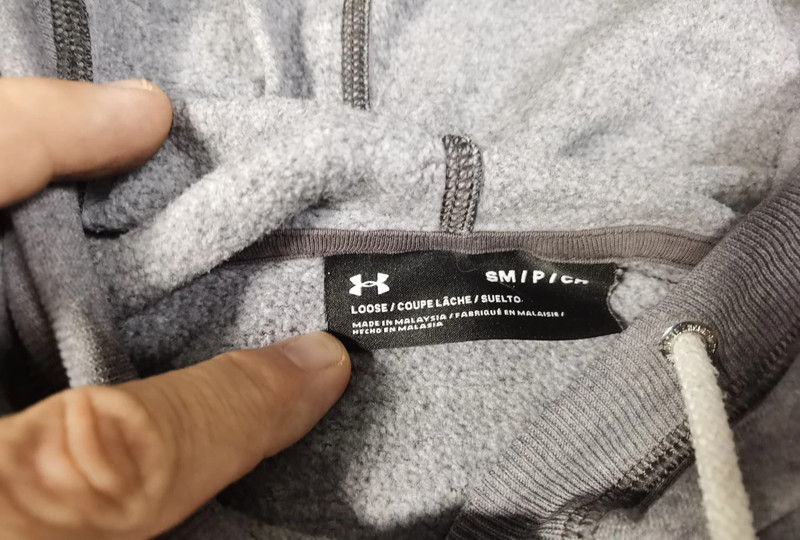 Under Armour Herren Hoodie Grau Kapuzenpullover Logo Größe M | 751