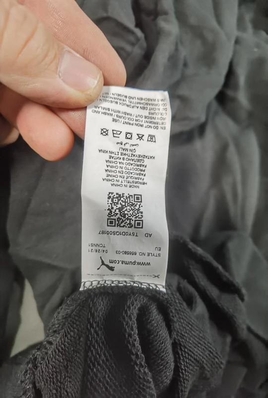 PUMA Herren Hoodie Kapuzenpullover Schwarz Gr. M Neu mit Etikett | 844