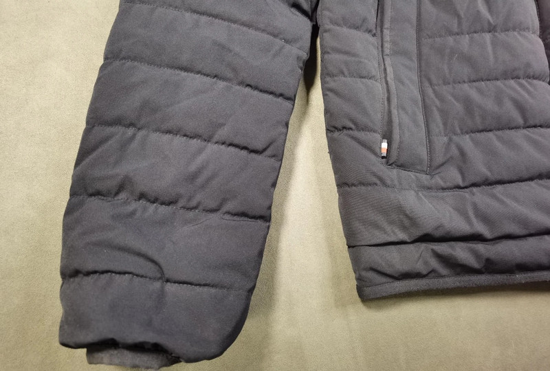 Tommy Hilfiger Herren Steppjacke Winterjacke Dunkelblau Gr. S mit Kapuze | 848