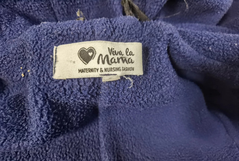 Viva la Mama Winterwind Umstands- & Stilljacke – Damen – Grau/Blau – Größe M | 850