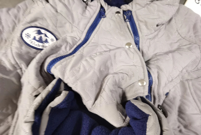 Viva la Mama Winterwind Umstands- & Stilljacke – Damen – Grau/Blau – Größe M | 850