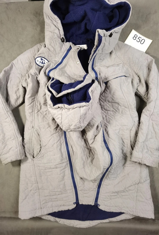 Viva la Mama Winterwind Umstands- & Stilljacke – Damen – Grau/Blau – Größe M | 850