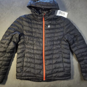 Spyder Herren Steppjacke mit Kapuze – Schwarz – Größe S (EU 48) | 865