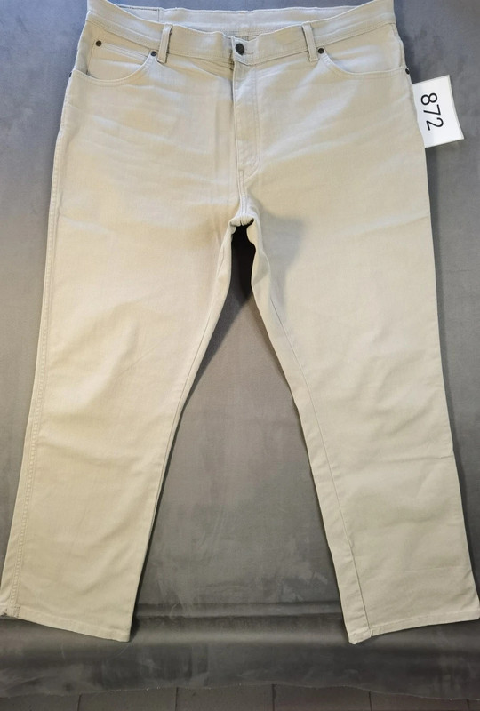 Wrangler Herren Jeans Beige | Slim Fit | W34 L32 | Baumwolle mit Stretch | 872