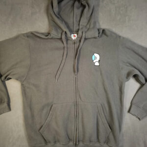 Fruit of the Loom Zip Hoodie – Grau – L – Kapuzenjacke mit Stickerei | 870