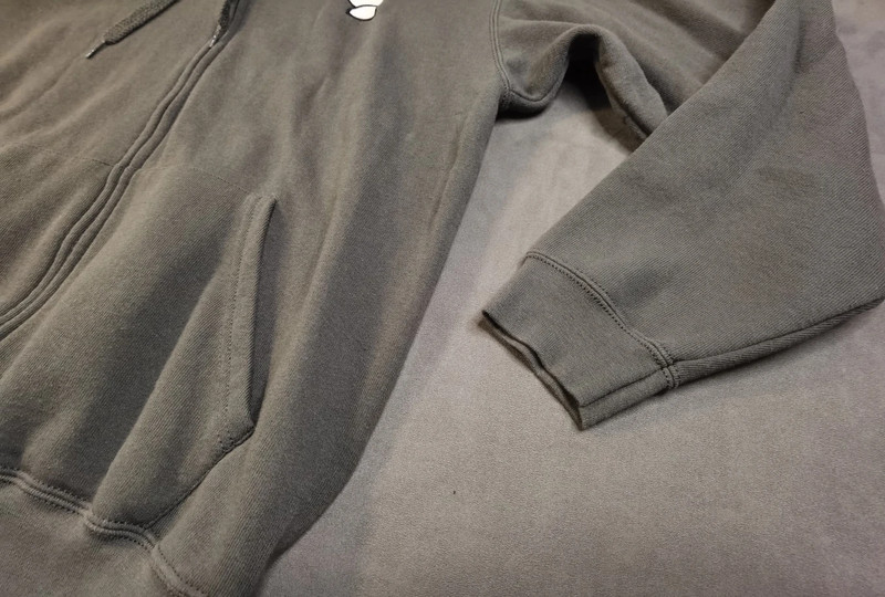 Fruit of the Loom Zip Hoodie – Grau – L – Kapuzenjacke mit Stickerei | 870