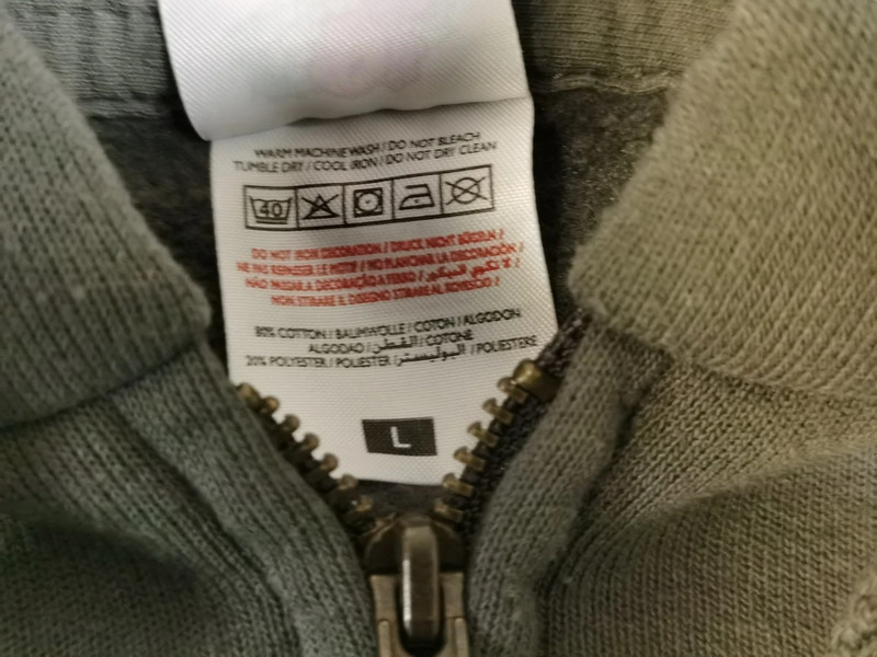 Fruit of the Loom Zip Hoodie – Grau – L – Kapuzenjacke mit Stickerei | 870