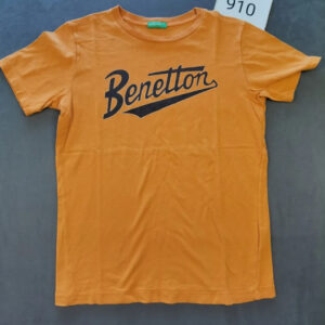 United Colors of Benetton Kinder T-Shirt Orange Größe XL 10–11 Jahre | 910