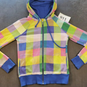 Bunte Kinder Kapuzenjacke Hoodie mit Reißverschluss Größe XS | 911