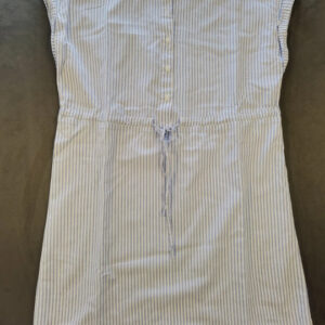 Tom Tailor Denim Damen Kleid Ärmellos Gestreift Blau Weiß Größe XS | 912