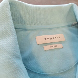 Bugatti Herren Poloshirt Hellblau Kurzarm Größe M | 914